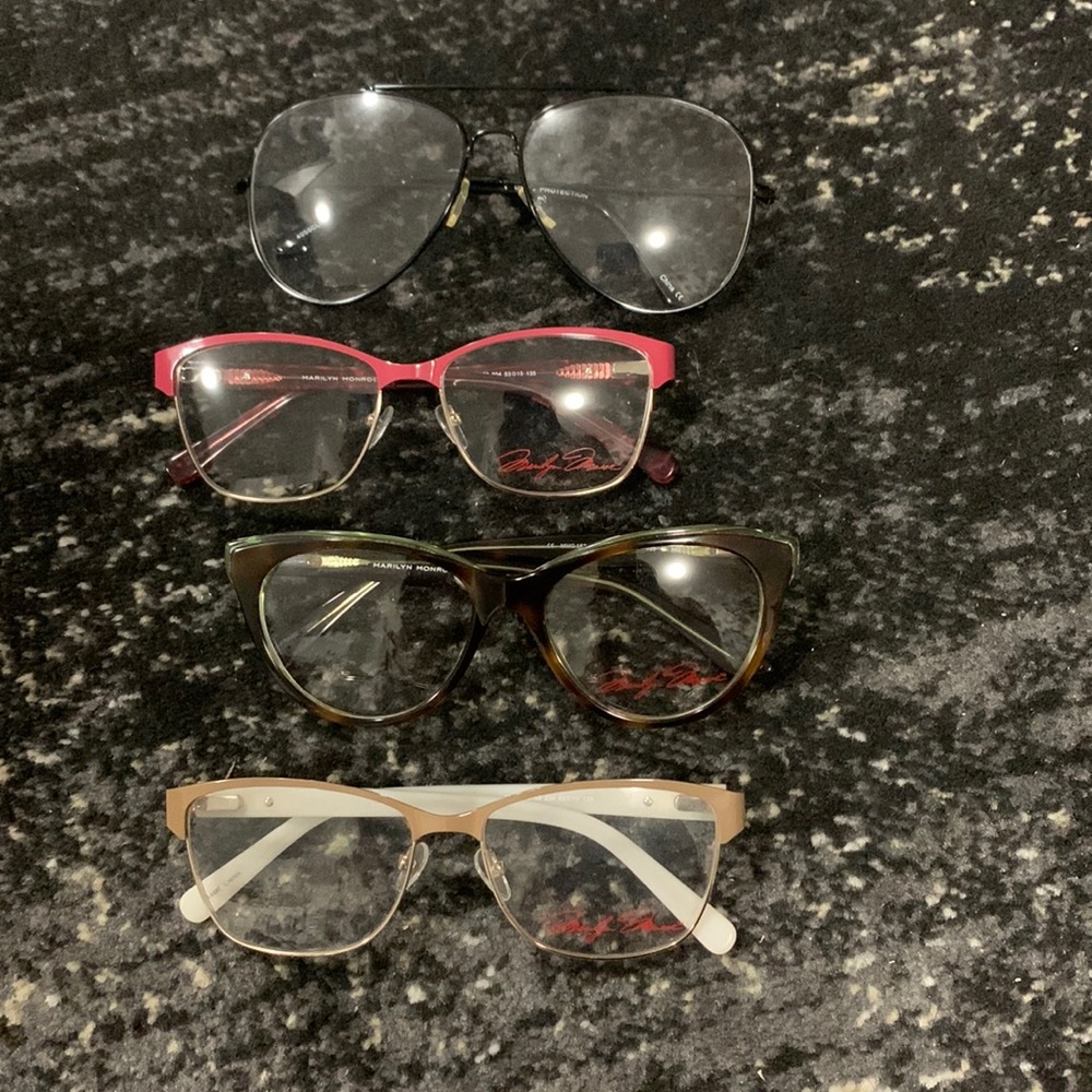 Marilyn Monroe Faux Glasses & Aviator Eyeglasses
